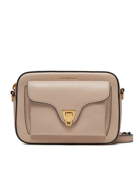 Coccinelle Torebka MF6 Coccinelle Beat Soft E1 MF6 55 04 01 Beżowy. Brązowe listonoszki Coccinelle, bez wzorów, ze skóry, bez dodatków. Za 839.99 zł.