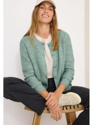 Cecil Kardigan w kolorze turkusowym rozmiar: XXL. Niebieskie swetry Cecil, xxl, bez wzorów, ze splotem, bez ramiączek. Za 145.26 zł.