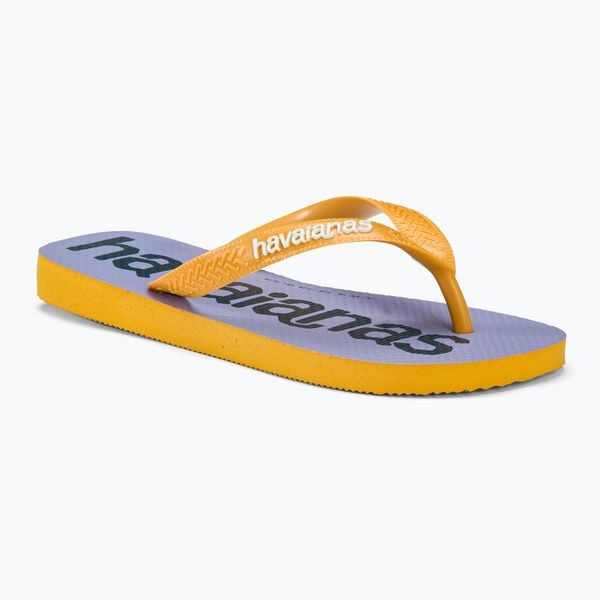 Japonki Havaianas Top Logomania 2. Fioletowe japonki Havaianas, bez wzorów, z materiału. Za 119.99 zł.