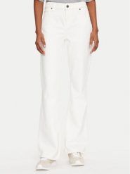 Guess Jeans Jeansy W5GA1S D5M62 Biały Bootcut Fit. Białe jeansy Guess Jeans, m, z aplikacjami, z bawełny. Za 389.99 zł.
