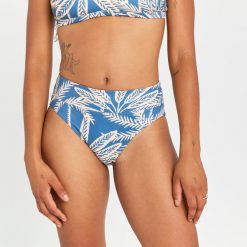 Dół kostiumu kąpielowego surfingowego damski Olaian Nora Palmer. Bikini OLAIAN, bez wzorów, sportowe. Za 79.99 zł.
