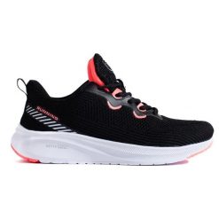 Sportowe buty na platformie DK czarne. Czarne buty treningowe bez wzorów, bez zapięcia. Za 212.22 zł.