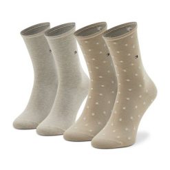 Skarpety długie Tommy Hilfiger. Brązowe skarpetki Tommy Hilfiger, bez wzorów. Za 59.99 zł.