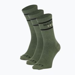 Skarpety SCOTT Retro Casual Crew 3. Zielone skarpetki Scott, bez wzorów, z bawełny. Za 62.99 zł.