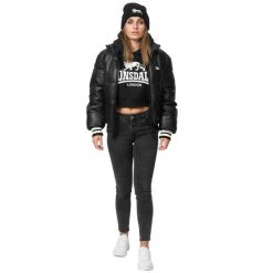 Parka dla kobiet Lonsdale Hybrasal. Białe płaszcze Lonsdale, na zimę, xl, z aplikacjami, z gumy, z kapturem. Za 502.45 zł.