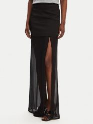PINKO Spódnica maxi Gaerzetta 104686 A2CO Czarny Regular Fit. Czarne spódnice Pinko, bez wzorów, z wiskozy, maxi. Za 1,329.00 zł.