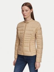 Guess Kurtka przejściowa W6YL16 W2891 Beżowy Slim Fit. Brązowe kurtki Guess, xl, z aplikacjami, z syntetyku, bez kaptura. Za 694.99 zł.