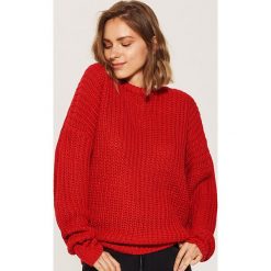 Sweter oversize - Czerwony. Swetry marki House. Za 79.99 zł.