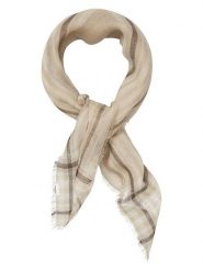 Becksöndergaard Chusta "Grafa" w kolorze beżowym - 65 x 65 cm rozmiar: onesize. Brązowe chusty Becksöndergaard, bez wzorów, z kaszmiru. Za 105.14 zł.