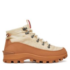 Trapery Hunter. Białe traperki Hunter, bez wzorów, bez obcasa, bez zapięcia. Za 631.99 zł.