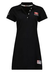 Canadian Peak Sukienka polo "Katcheak" w kolorze czarnym rozmiar: XXL. Czarne sukienki Canadian Peak, xxl, bez wzorów, z bawełny, bez kołnierzyka, bez ramiączek, midi. Za 88.23 zł.