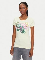 Guess T-Shirt W5GI07 J1314 Żółty Regular Fit. Żółte t-shirty Guess, xxl, z aplikacjami, z bawełny, bez kołnierzyka, bez ramiączek. Za 119.99 zł.