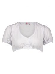 Turi Landhaus Bluzka "Beatrix" w kolorze białym rozmiar: 34. Białe bluzki Turi Landhaus, bez wzorów, bez kołnierzyka, bez ramiączek. Za 154.43 zł.