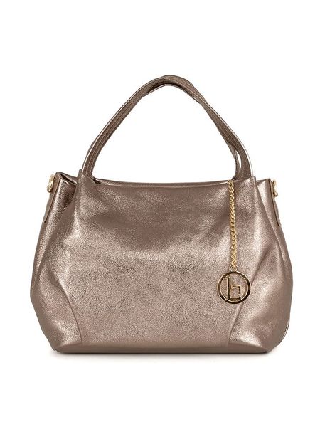 Lia Biassoni Skórzana torebka "Taro" w kolorze miedzianym - 28 x 25 x 18 cm rozmiar: onesize. Brązowe torebki klasyczne Lia Biassoni, bez wzorów, z materiału, przez ramię, bez dodatków. Za 293.59 zł.