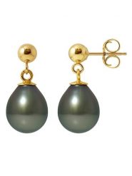 Pearline Złote kolczyki-wkrętki z perłami rozmiar: onesize. Żółte kolczyki Pearline, z perłą, złote. Za 730.99 zł.