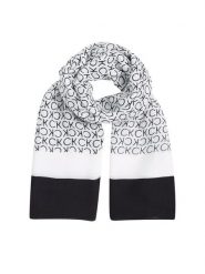 Calvin Klein Chusta K60K612706 Czarny. Czarne chusty Calvin Klein, bez wzorów, z materiału. Za 209.99 zł.