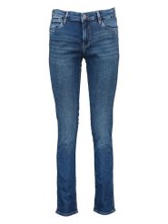 MAVI Dżinsy - Slim fit - w kolorze granatowym rozmiar: W25/L30. Niebieskie jeansy Mavi, l, z aplikacjami, ze skóry. Za 101.47 zł.