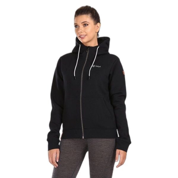 Bluza damska Kilpi Rajana. Czarne bluzy Kilpi, s, bez wzorów, z materiału, casualowe, bez ramiączek, bez kaptura. Za 241.31 zł.