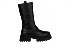 Kozaki Bayla-161 054 2945 03 Black 161391, Czarny, Skóra naturalna - 40. Czarne kozaki Bayla, na zimę, bez wzorów, z gumy, bez obcasa, na platformie, bez zapięcia. W wyprzedaży za 269.10 zł.