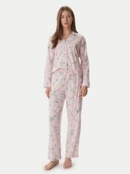 LAUREN RALPH LAUREN Piżama ILN92493 Różowy Relaxed Fit. Czerwone piżamy Lauren Ralph Lauren, xl, bez wzorów, z wiskozy, bez kołnierzyka, bez ramiączek. Za 529.99 zł.