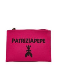 Patrizia Pepe Torebka 2Q0023/K264-R458 Różowy. Czerwone kopertówki Patrizia Pepe, bez wzorów, z materiału, bez dodatków. Za 379.99 zł.