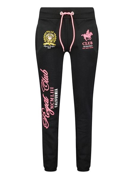 Geographical Norway Spodnie dresowe "Manille" w kolorze czarnym rozmiar: L. Czarne spodnie dresowe Geographical Norway, bez wzorów, z bawełny. Za 104.89 zł.