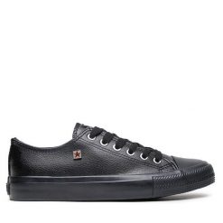 Trampki Big Star Shoes. Czarne trampki BIG STAR SHOES, bez wzorów, retro, bez zapięcia. Za 79.99 zł.