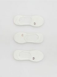 Stopki z nadrukiem 3 pack - złamana biel. Skarpetki Reserved, bez wzorów. Za 39.99 zł.