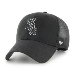 Czapka z daszkiem do baseballu '47 Mlb Chicago White Sox czarna. Czarne czapki z daszkiem 47 Brand, bez wzorów, z bawełny. Za 147.00 zł.