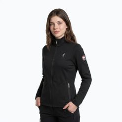 Bluza polarowa damska Aulp Debby. Czarne bluzy z kapturem Aulp, l, bez wzorów, z elastanu, bez kaptura, trekkingowe. Za 139.99 zł.