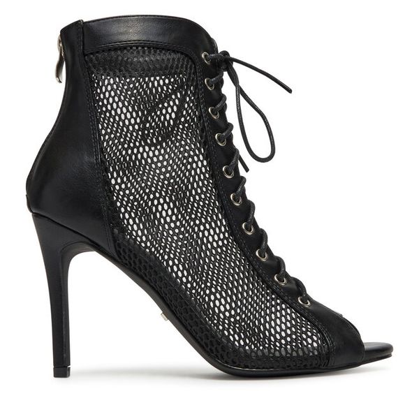 Botki DeeZee. Czarne botki DeeZee, bez wzorów, bez obcasa, na szpilce, bez zapięcia. Za 179.99 zł.