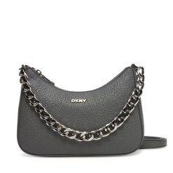 Torebka DKNY. Szare torebki klasyczne DKNY, bez wzorów, klasyczne, bez dodatków. Za 309.99 zł.