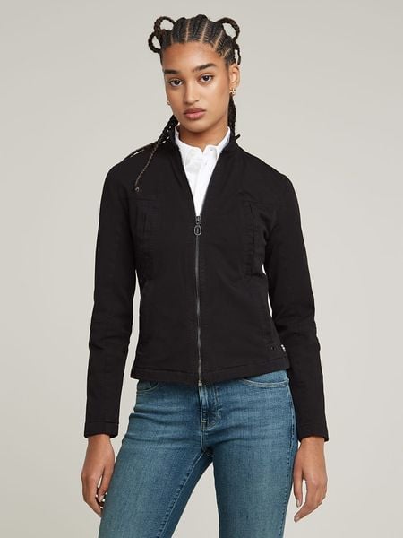 G-Star Kurtka przejściowa w kolorze czarnym rozmiar: S. Czarne kurtki G-Star, s, bez wzorów, z bawełny, retro, bez kaptura. Za 328.65 zł.