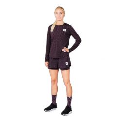 Koszulka damska z długim rękawem Saysky Reflective Polka Pace. Fioletowe t-shirty sportowe SAYSKY, l, bez wzorów, z materiału, bez ramiączek, do biegania. Za 317.95 zł.