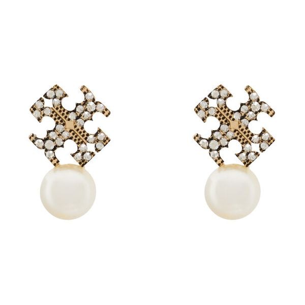 Kolczyki Tory Burch. Żółte kolczyki Tory Burch, złote. Za 659.99 zł.