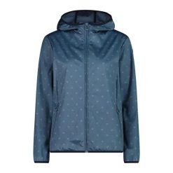 Damska wodoodporna kurtka softshell CMP. Czarne kurtki przejściowe sportowe CMP, s, bez wzorów, z materiału, trekkingowe. Za 387.05 zł.
