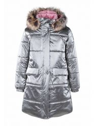 LENNE Płaszcz zimowy "Lenna" w kolorze srebrnym rozmiar: 116. Szare płaszcze LENNE, na zimę, bez wzorów, bez kaptura. Za 326.99 zł.