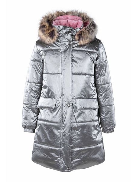 LENNE Płaszcz zimowy "Lenna" w kolorze srebrnym rozmiar: 116. Szare płaszcze LENNE, na zimę, bez wzorów, bez kaptura. Za 326.99 zł.