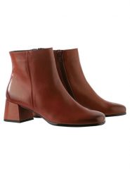 Högl Skórzane botki "Lou" w kolorze brązowym rozmiar: 38,5. Brązowe botki Högl, bez wzorów, eleganckie, bez obcasa, bez zapięcia. Za 412.37 zł.