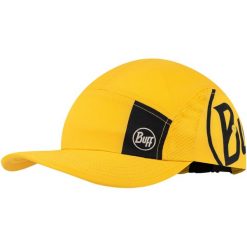 Czapka z daszkiem BUFF 5 PANEL GO CAP LOGO. Żółte czapki z daszkiem Buff, bez wzorów, sportowe. Za 140.99 zł.