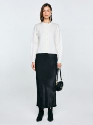 BIG STAR Kardigan w kolorze kremowym rozmiar: L. Brązowe swetry BIG STAR, l, bez wzorów, z wełny, retro, bez ramiączek. Za 129.99 zł.