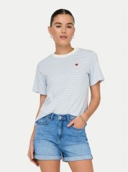 JDY T-Shirt Pisa 15298612 Błękitny Regular Fit. Niebieskie t-shirty JDY, xl, bez wzorów, z bawełny, bez kołnierzyka, bez ramiączek. Za 69.99 zł.