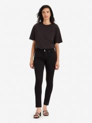 Levi's Dżinsy "711" - Skinny fit - w kolorze czarnym rozmiar: W25/L30. Czarne jeansy Levi's, l, z aplikacjami, klasyczne. Za 215.21 zł.