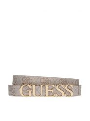 Guess Pasek Damski 172275 Szary. Szare paski Guess, z aplikacjami, ze skóry. Za 97.00 zł.