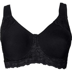 Biustonosz t-shirt bez fiszbinów bonprix czarny. Biustonosze marki bonprix. Za 27.99 zł.