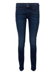 ESPRIT Dżinsy - Skinny fit - w kolorze granatowym rozmiar: W26/L32. Niebieskie jeansy Esprit, l, z aplikacjami, ze skóry, klasyczne. Za 178.45 zł.