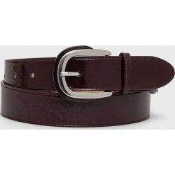 MAX&Co. pasek damski kolor bordowy. Czerwone paski MAX&Co., bez wzorów. W wyprzedaży za 199.99 zł.