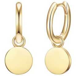 Glanzstücke München Kolczyki Okrag z Srebro wysokiej próby w Żółte złoto Kolczyki koła 1 ct Damski. Żółte kolczyki Glanzstücke München, pozłacane. Za 219.99 zł.