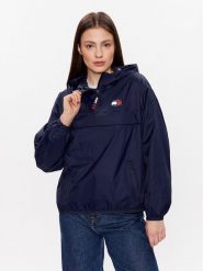 Tommy Jeans Kurtka anorak Chicago DW0DW15333 Granatowy Regular Fit. Niebieskie kurtki Tommy Jeans, xxs, bez wzorów, z jeansu, bez kaptura. Za 479.99 zł.