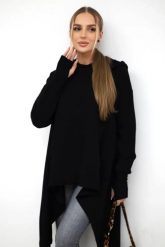 Bluza rozkloszowana u dołu czarna. Czarne bluzy KESI, l, bez wzorów, z bawełny, bez ramiączek, z kapturem. Za 238.37 zł.